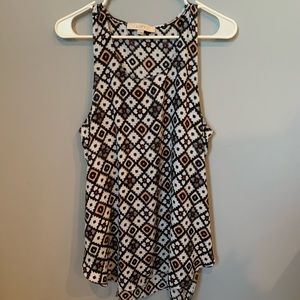 Loft Ann Taylor Aztec print tank top
